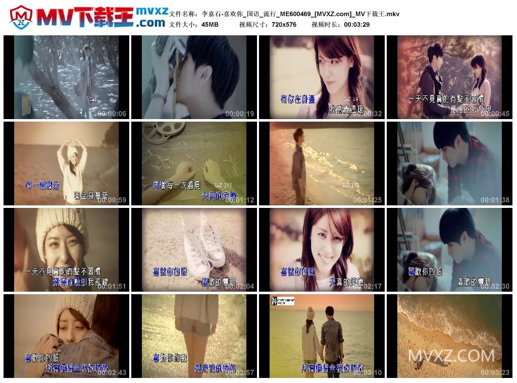 李嘉石-喜欢你_国语_流行_ME600469